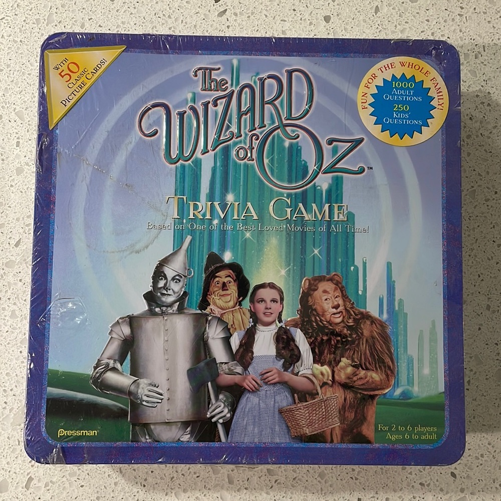 Vintage The Wizard of Oz Trivia Game, in Original Shrink